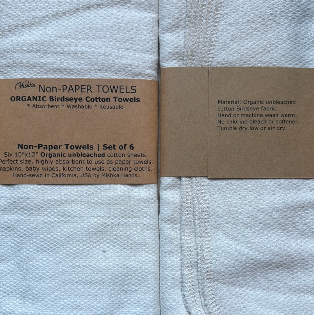 Organic Non-Paper Towels